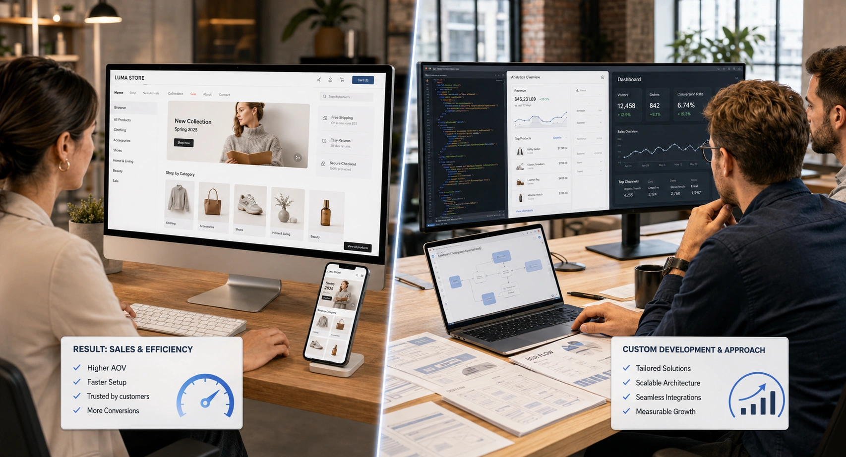 Ecommerce Website Builder vs Custom Development: Which Is Better for Growth?