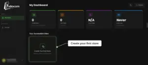 create your first store