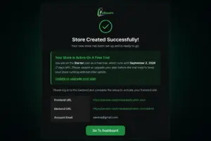 store create successfully done