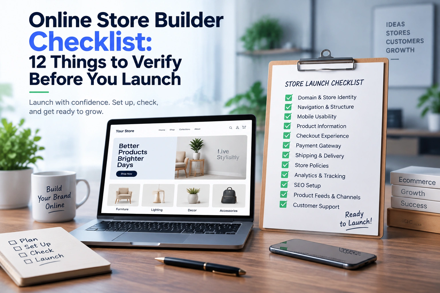 Online Store Builder Checklist: 12 Things to Verify Before You Launch
