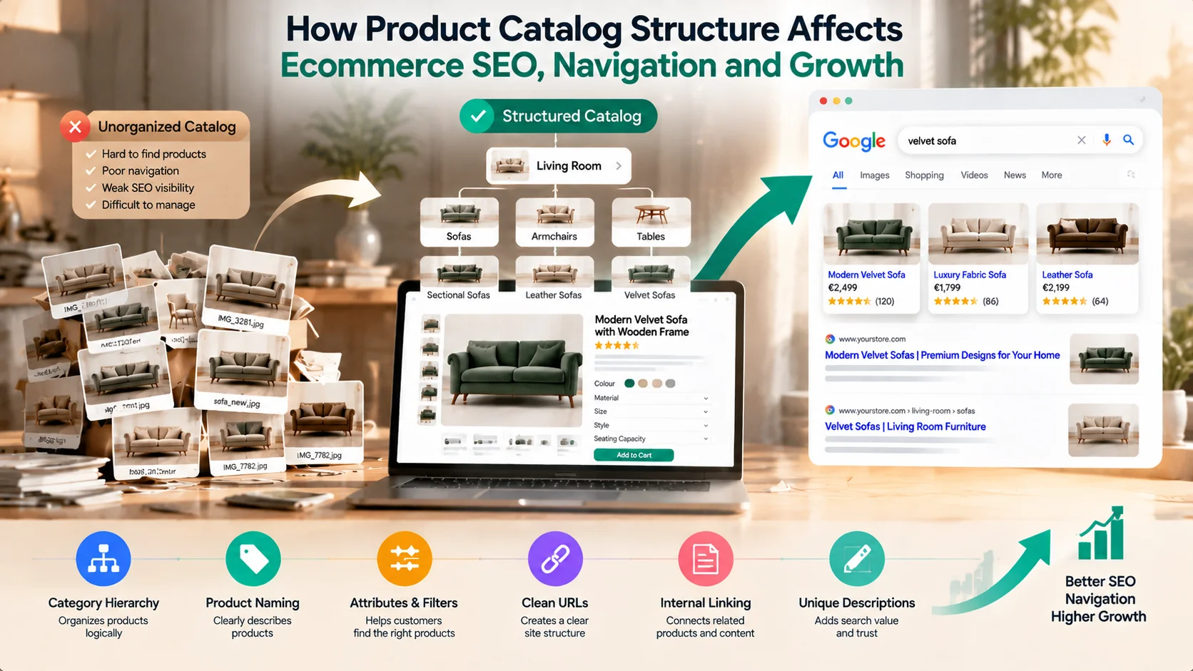 How Product Catalog Structure Affects Ecommerce SEO, Navigation and Growth