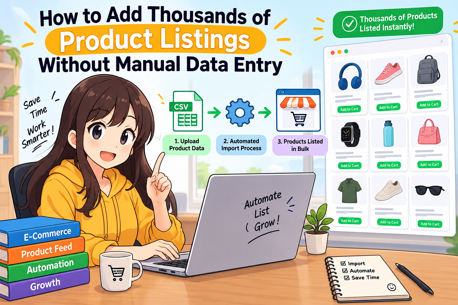 How to Add Thousands of Product Listings Without Entering Them by Hand