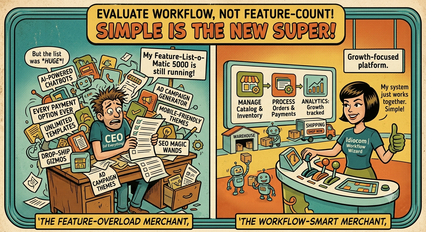 E-Commerce Workflow vs. Feature Overload Platform Comparison