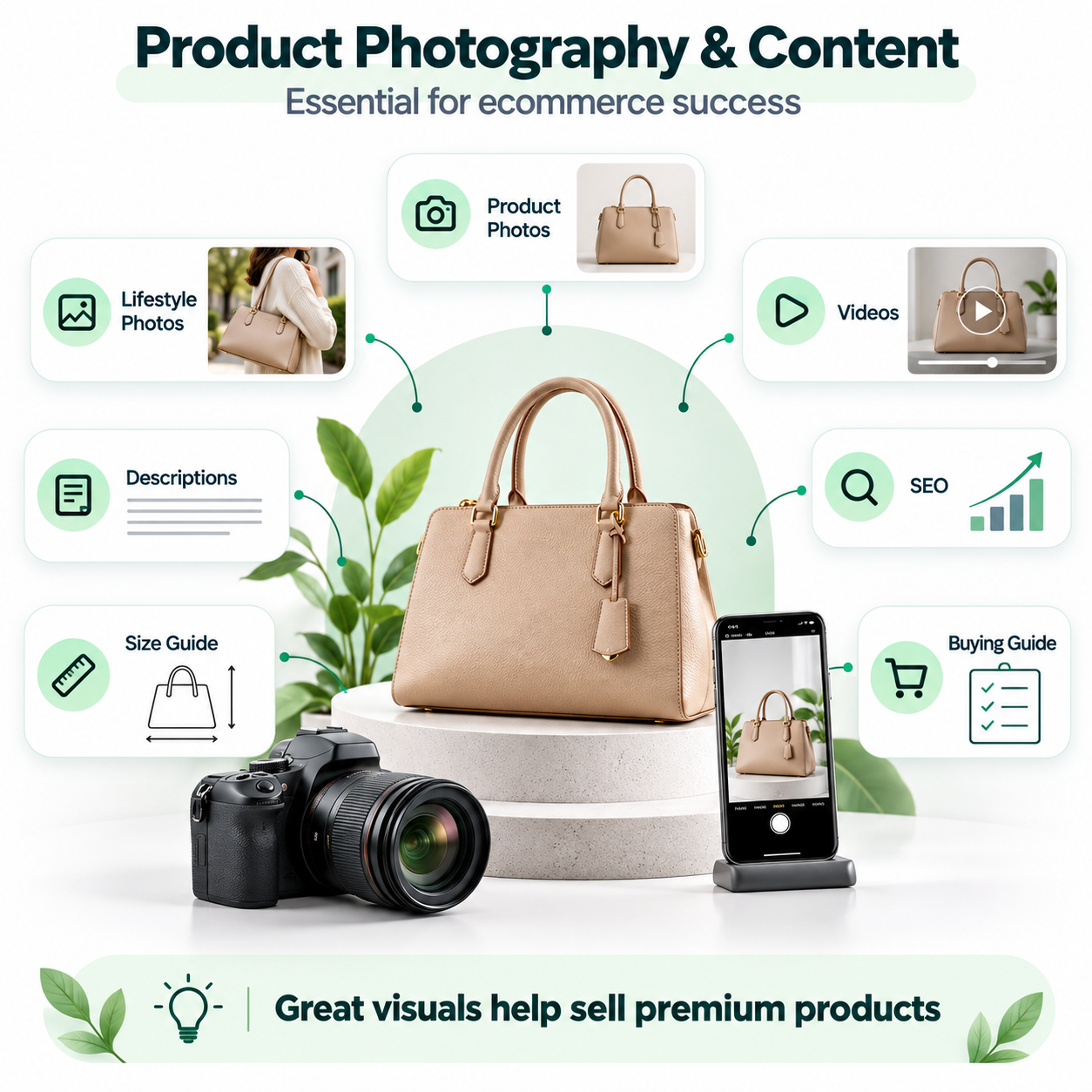 Product Photography and Content for Ecommerce