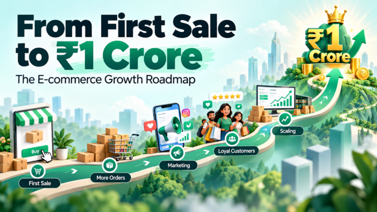 From First Sale to ₹1 Crore – E-commerce Growth Roadmap