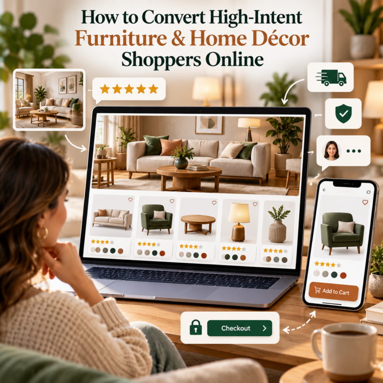 How to Convert High-Intent Furniture & Home Décor Shoppers Online